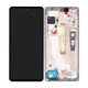 Motorola Edge 20 Pro XT2153 - LCD-Display + Touchglas + Rahmen (Iridecent White) - 5D68C19376 Genuine Service Pack