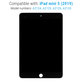 LCD-Display für iPad Mini 5, Black, Touchscreen-Glas ohne Rahmen, Refurbished