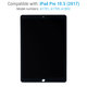 Apple iPad Pro 10.5 (2017) - LCD Display + Touchscreen Front Glas (Black) Refurbished