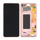 Samsung Galaxy S10 G973F - LCD Display + Touchscreen Front Glas + Rahmen (Pink Gold) - GH82-18850D Genuine Service Pack