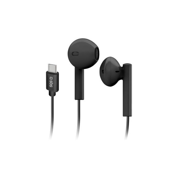 SBS - Stereo Kopfhörer Studio Mix 65c, USB-C verbinder, schwarz