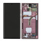 Samsung Galaxy S22 Ultra S908B - LCD Display + Touchscreen Front Glas + Rahmen (Burgundy) - GH82-27488B, GH82-27489B Genuine Service Pack