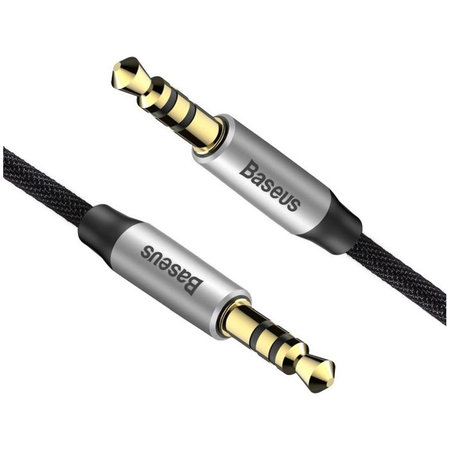 Baseus - Aux Kabel (1m), Silber/Schwarz