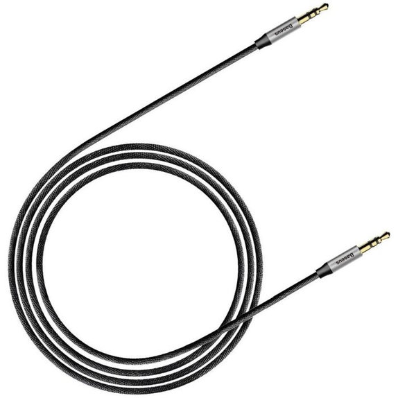 Baseus - Aux Kabel (1m), Silber/Schwarz