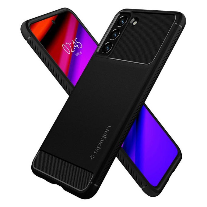 Spigen - Hülle Rugged Armor für Samsung Galaxy S21 FE, Matte Black