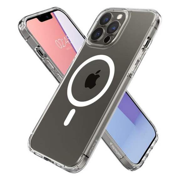 Spigen - Hülle Ultra Hybrid mit MagSafe für iPhone 13 Pro Max, weiss