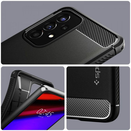 Spigen - Hülle Rugged Armor für Samsung Galaxy A53 5G, Matte Black