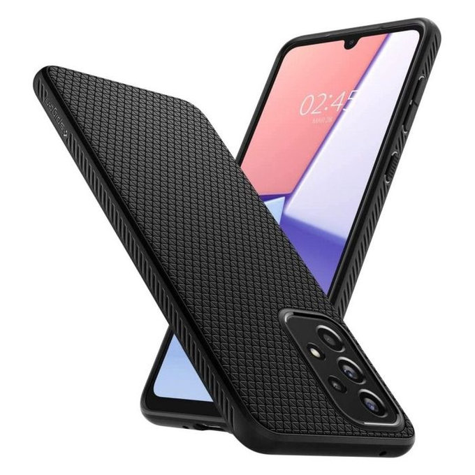 Spigen - Hülle Liquid Air für Samsung Galaxy A53 5G, Matte Black