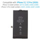 Akku Batterie für iPhone 12, 12 Pro, 2815mAh, A2479, Service Pack