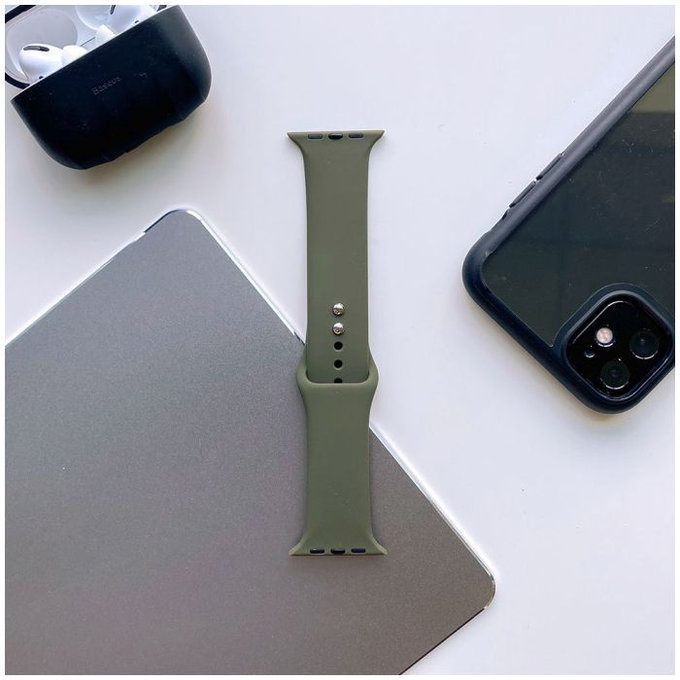 Tech-Protect - Armband Iconband für Apple Watch 4, 5, 6, 7, SE (42, 44, 45 mm), army green