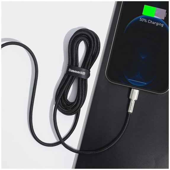 Baseus - Lightning / USB-C Kabel (2m), schwarz