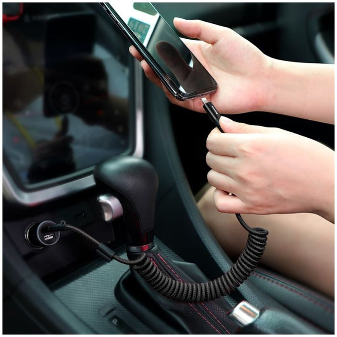 Baseus - Lightning / USB Kabel (1m), Frühling, schwarz