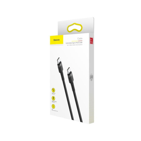 Baseus - USB-C / USB-C Kabel (2m), schwarz