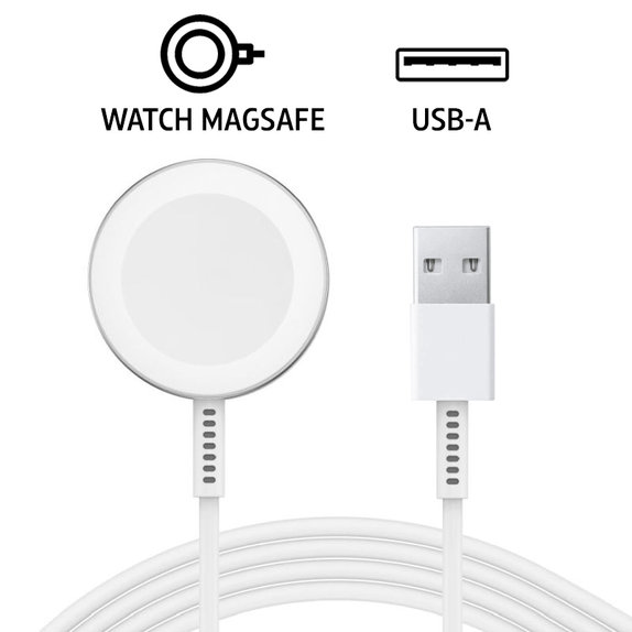 Magnetisches Ladegerät für Apple Watch, USB-A, 1 m, Kunststoff, bulk