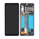 Sony Xperia 10 IV XQCC54 - LCD Display + Touchscreen Front Glas + Rahmen (Lavender) - A5047176A Genuine Service Pack
