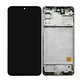 Samsung Galaxy M31s M317F - LCD Display + Touchscreen Front Glas + Rahmen (Mirage Black) TFT