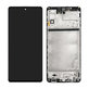 Samsung Galaxy M51 M515F - LCD Display + Touchscreen Front Glas + Rahmen (Celestial Black) TFT