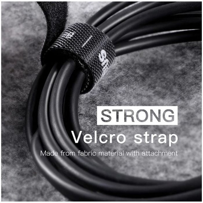 Baseus - Kabelorganisator - Kabelband (1m), grau