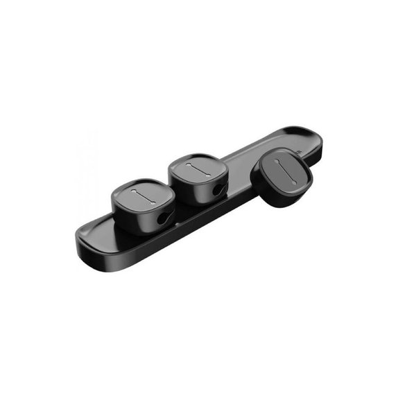 Baseus - Kabelorganisator - Halter für 3 Kabel, Schwarz