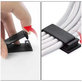 FixPremium - Kabelorganisator - Clip - 5er-Set, schwarz