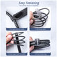 Fonken - Kabelorganisator - Kabelbinder - 20er Set, schwarz