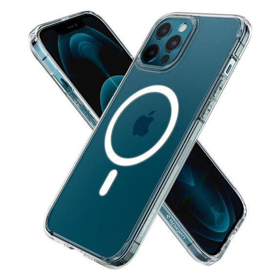 Spigen - Hülle Ultra Hybrid mit MagSafe für iPhone 12 Pro Max, weiss