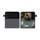 Samsung Galaxy Z Flip 4 F721B - LCD Display + Touchscreen Front Glas + Rahmen (Externe) (Graphite) - GH97-27947A Genuine Service Pack