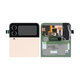 Samsung Galaxy Z Flip 4 F721B - LCD Display + Touchscreen Front Glas + Rahmen (Externe) (Pink Gold) - GH97-27947C Genuine Service Pack