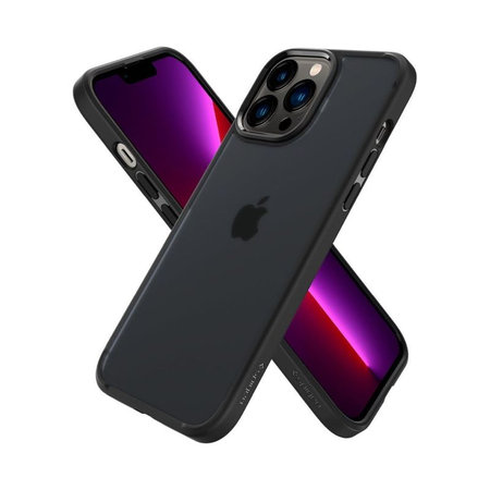 Spigen - Hülle Ultra Hybrid für iPhone 13 Pro, Frost Black