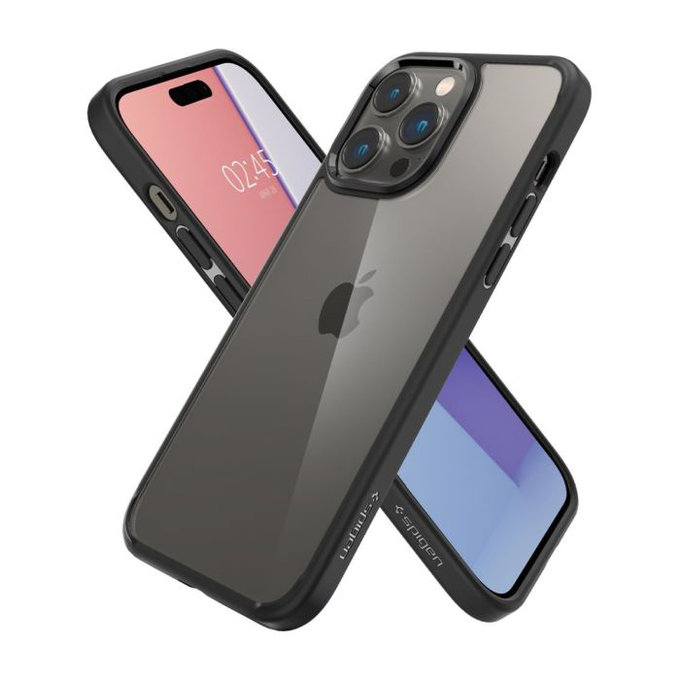 Spigen - Hülle Ultra Hybrid für iPhone 14 Pro Max, Matte Black