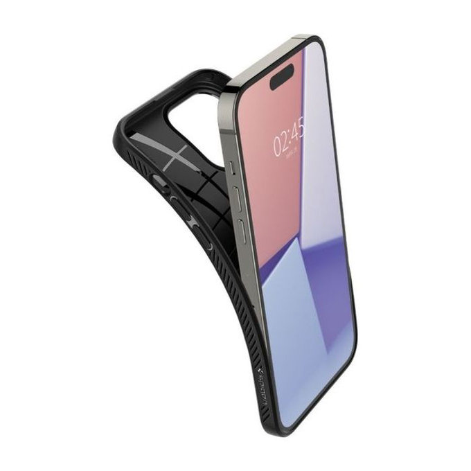 Spigen - Hülle Liquid Air für iPhone 14 Pro Max, schwarz