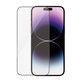 Schutzglas UWF AB mit Applikator für iPhone 14 Pro Max, Schwarz, PanzerGlass