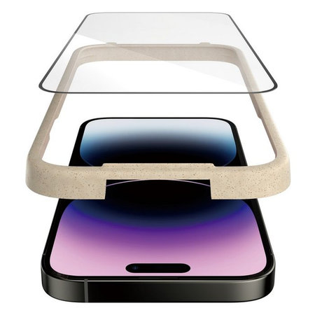 PanzerGlass - Gehärtetes Glas UWF mit aplikator für iPhone 14 Pro Max, schwarz