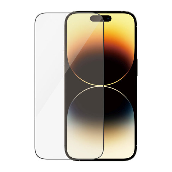 Schutzglas UWF Anti-Reflective AB mit Applikator für iPhone 14 Pro, Schwarz, PanzerGlass