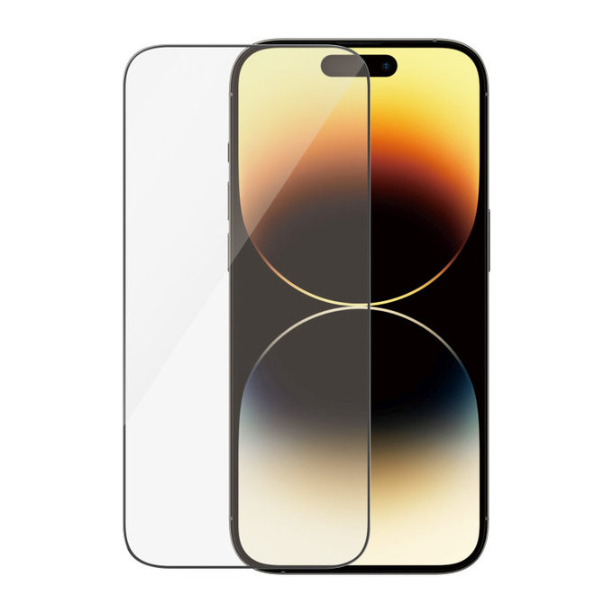 Schutzglas UWF Anti-Reflective AB mit Applikator für iPhone 14 Pro, Schwarz, PanzerGlass