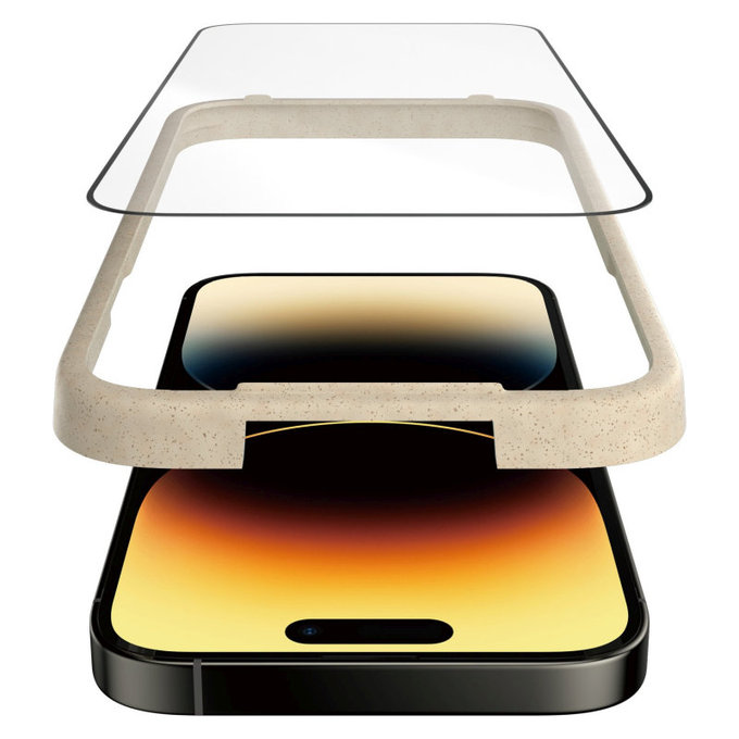 Schutzglas UWF Anti-Reflective AB mit Applikator für iPhone 14 Pro, Schwarz, PanzerGlass