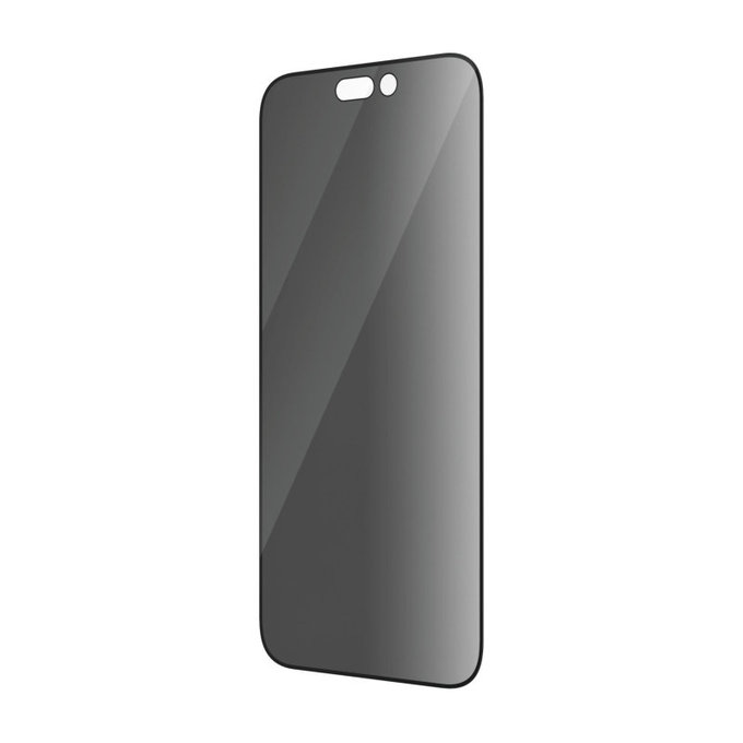 Schutzglas UWF Privacy AB mit Applikator für iPhone 14 Pro, Schwarz, PanzerGlass