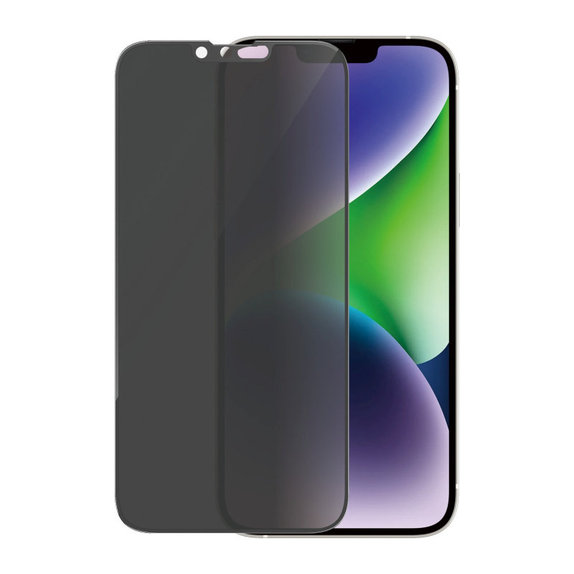 Schutzglas UWF Privacy AB mit Applikator für iPhone 14 Plus/13 Pro Max, Schwarz, PanzerGlass