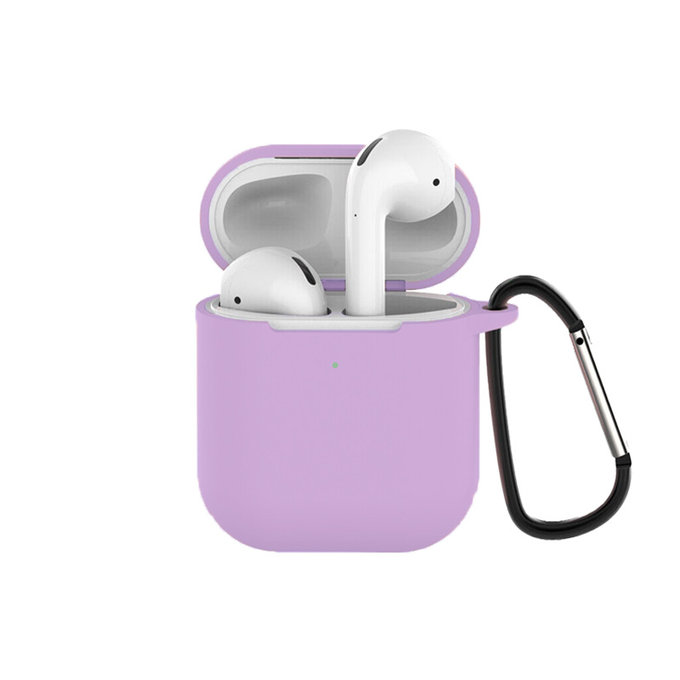 FixPremium - Silikonhülle für AirPods 1 und 2, lila