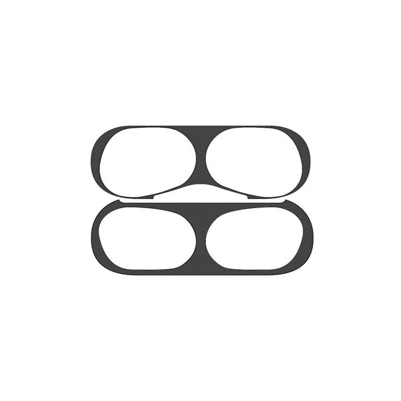 FixPremium - Staubaufkleber für AirPods Pro, schwarz