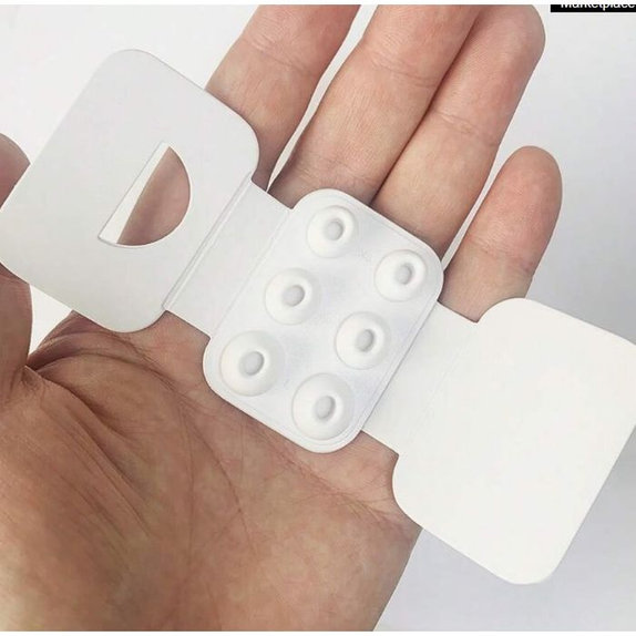 FixPremium - Ohrstöpsel für AirPods Pro - Set 3Stk (L, M, S), weiß