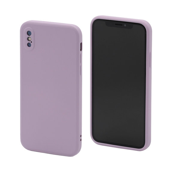 FixPremium - Silikonhülle für iPhone X und XS, violett