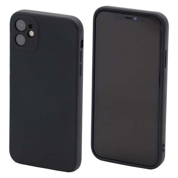 FixPremium - Silikonhülle für iPhone 11, schwarz