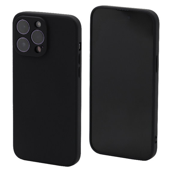 FixPremium - Silikonhülle für iPhone 13 Pro Max, schwarz