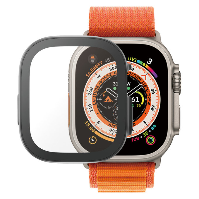 Panzerglas Full Body AB für Apple Watch Ultra 2 49 mm, Schwarz, PanzerGlass