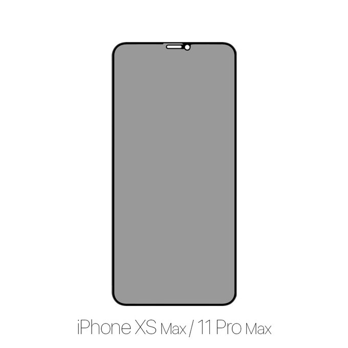 FixPremium Privacy Anti-Spy Glass - Gehärtetes Glas für iPhone XS Max und 11 Pro Max