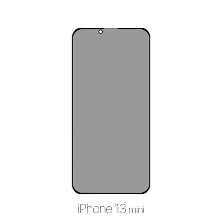 FixPremium Privacy Anti-Spy Glass - Gehärtetes Glas für iPhone 13 mini