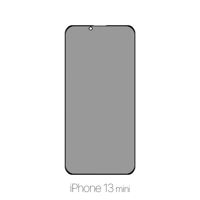 FixPremium Privacy Anti-Spy Glass - Gehärtetes Glas für iPhone 13 mini
