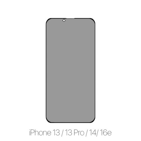 FixPremium Privacy Anti-Spy Glass - Gehärtetes Glas für iPhone 13, 13 Pro, 14 und 16e