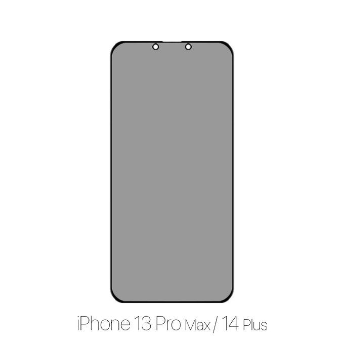 FixPremium Privacy Anti-Spy Glass - Gehärtetes Glas für iPhone 13 Pro Max und 14 Plus